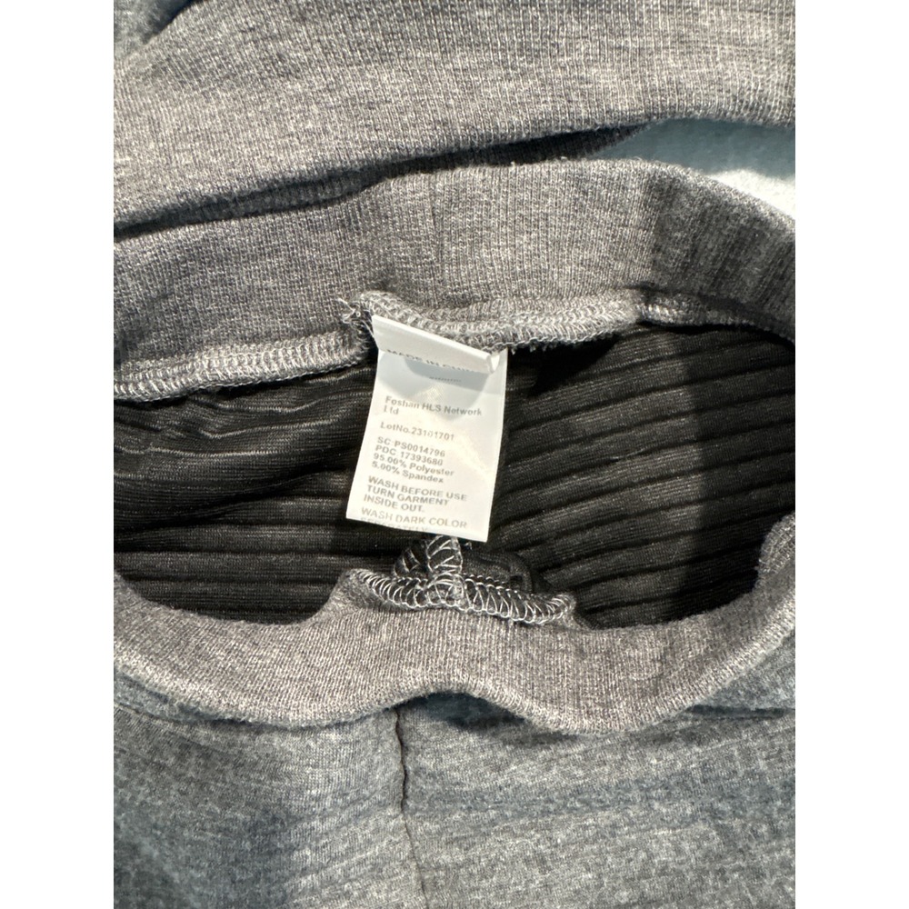 Kids Gray Quilted Ribbed Hoodie and Joggers Tracksuit Set Size 3Y Toddler 2pc - Picture 3 of 3